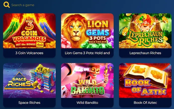 Richy Fish Casino Home games